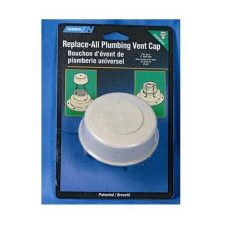Camco WHT RV Plumb Vent Cap 40034